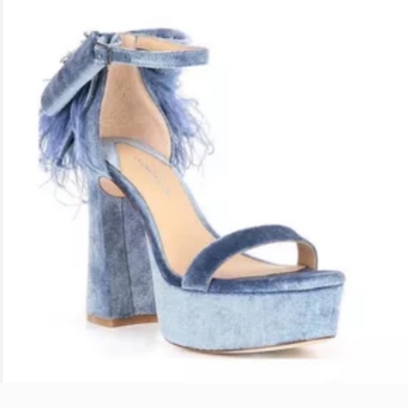 Antonio Melani, the Janie Velvet Platform Dress Sandals Women's  NEW Clearance - Picture 2 of 9